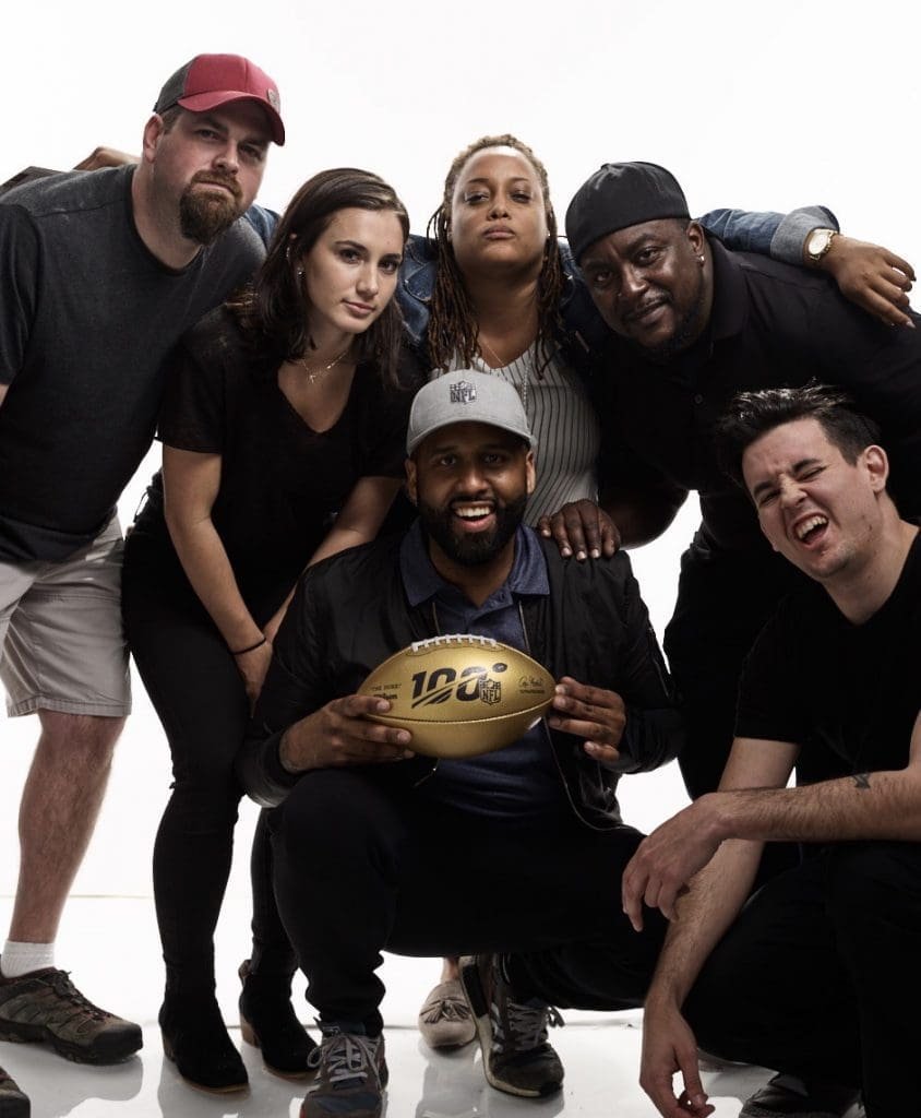 The entire photography crew at the 2019 NFL Draft