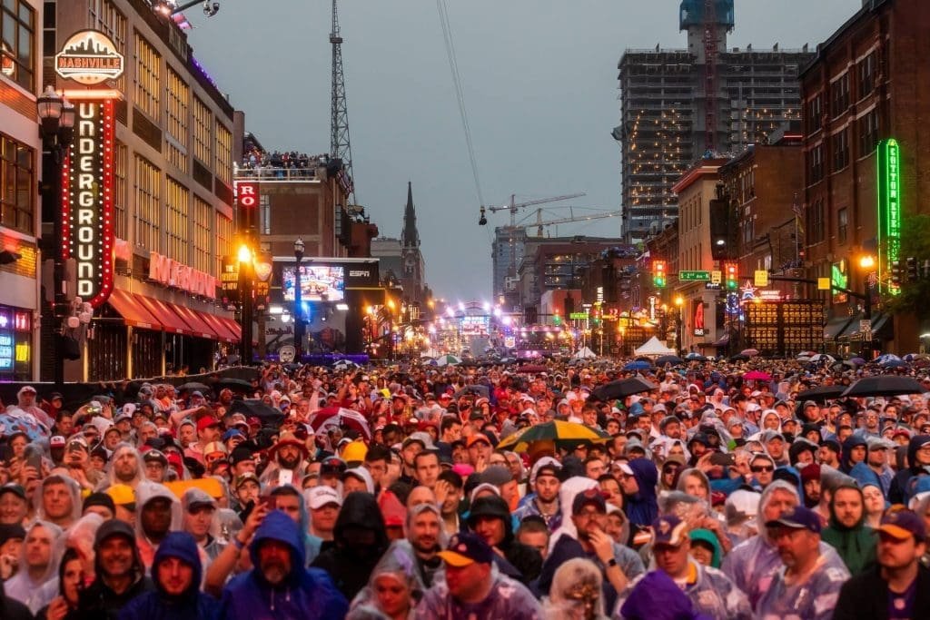The Draft Crowd as seen from the stage