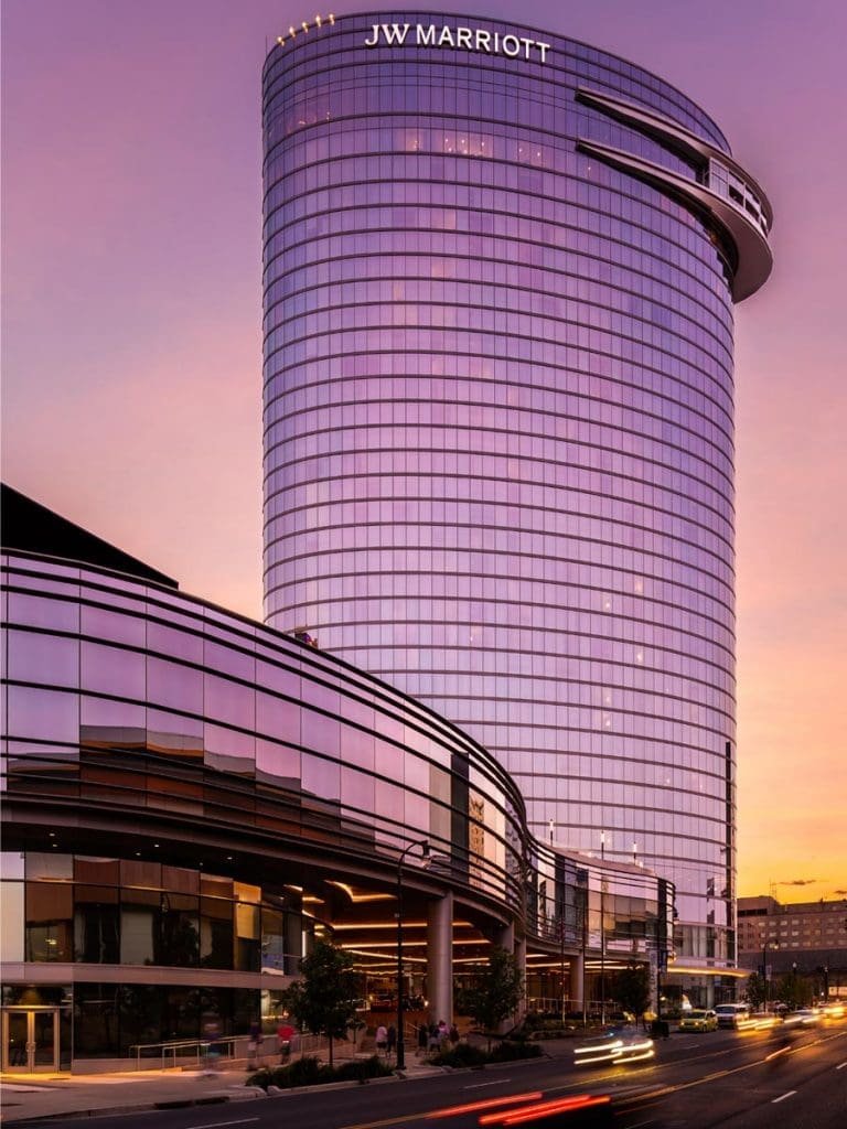 JW Marriott Nashville, Tennessee Twilight Photo - Architecture Photographer