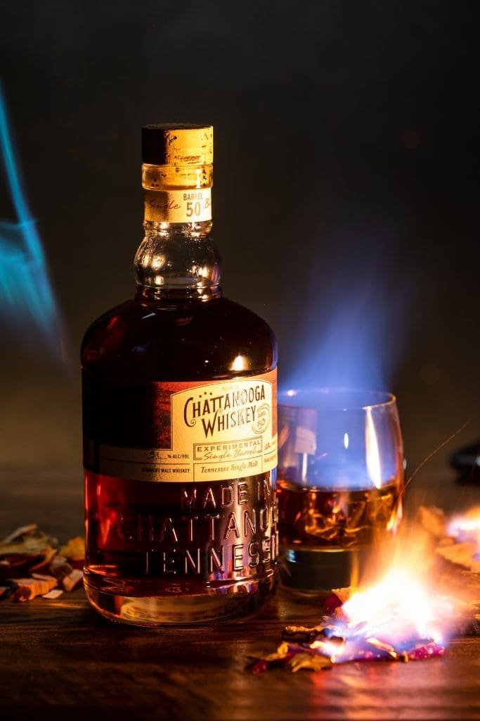 Chattanooga Single Malt Experimental Whiskey - Behind the Scenes of a Commercial Liquor Photography Shoot