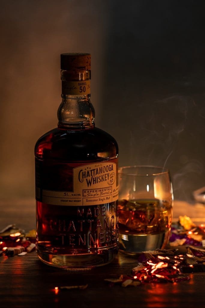 Chattanooga Single Malt Experimental Whiskey - Behind the Scenes of a Commercial Liquor Photography Shoot