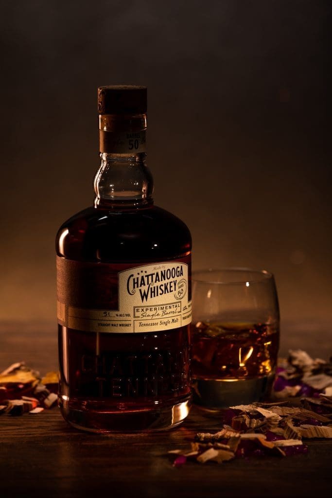 Chattanooga Single Malt Experimental Whiskey - Behind the Scenes of a Commercial Liquor Photography Shoot