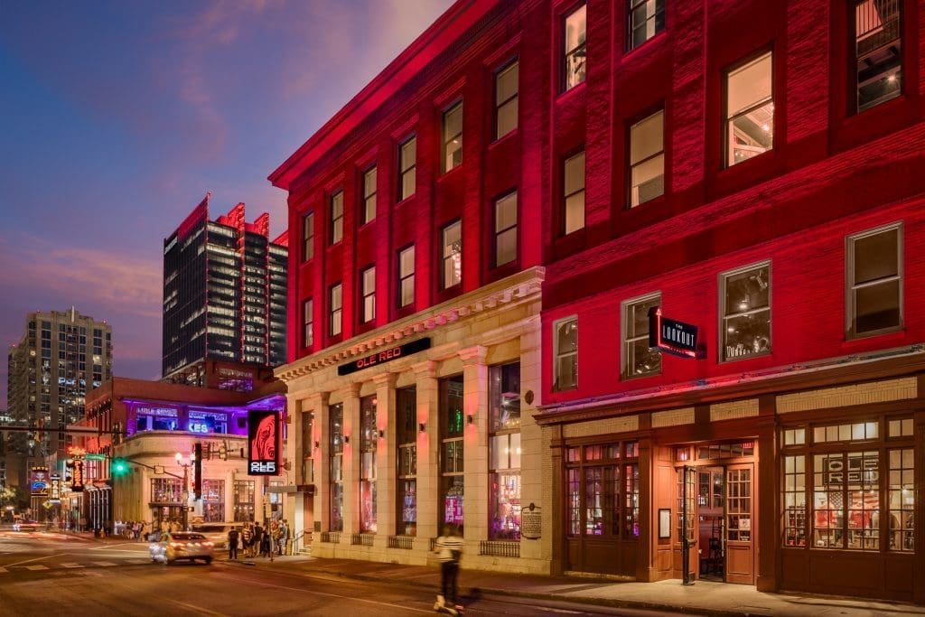 Ole Red Nashville TN Exterior Commercial Architecture Side View