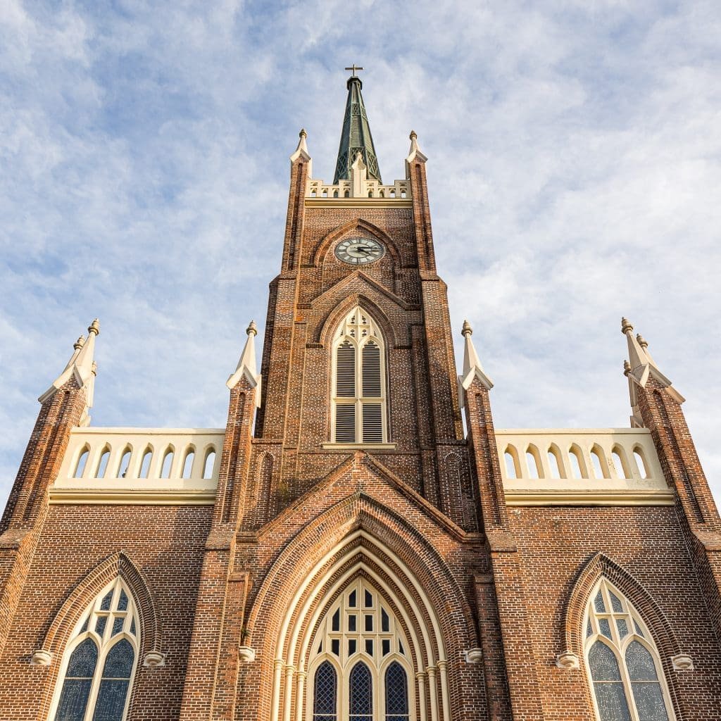 St. Mary Basilica in Natchez, MS - Church Architecture Looking Up