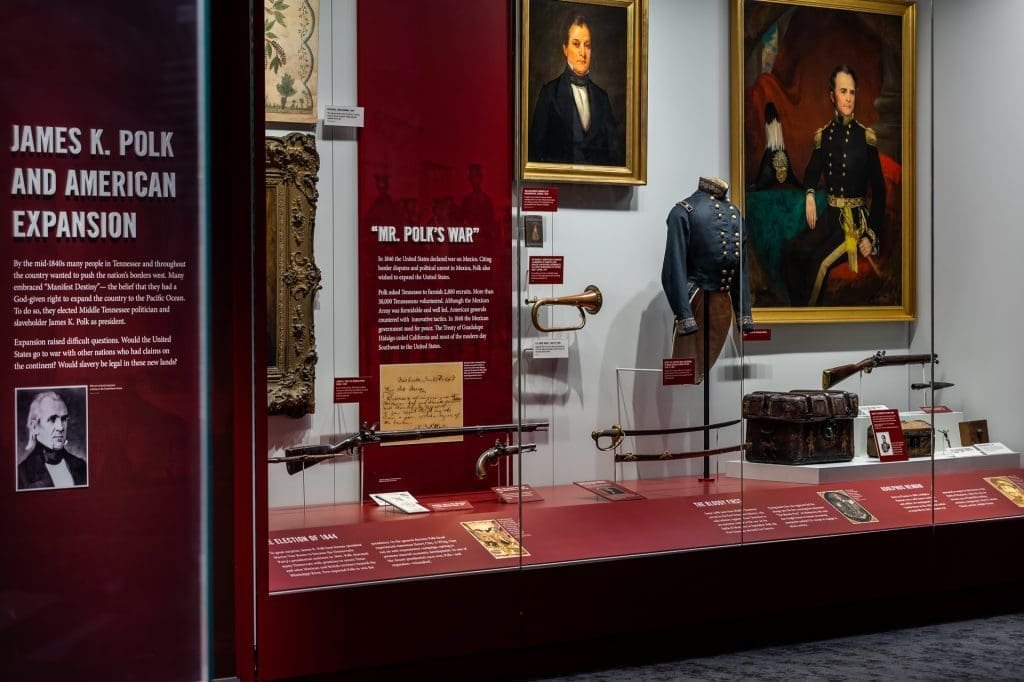 Tennessee State Museum in Nashville, Tennessee - Interior Display Commercial and Architecture Photographer - Polk Display 4