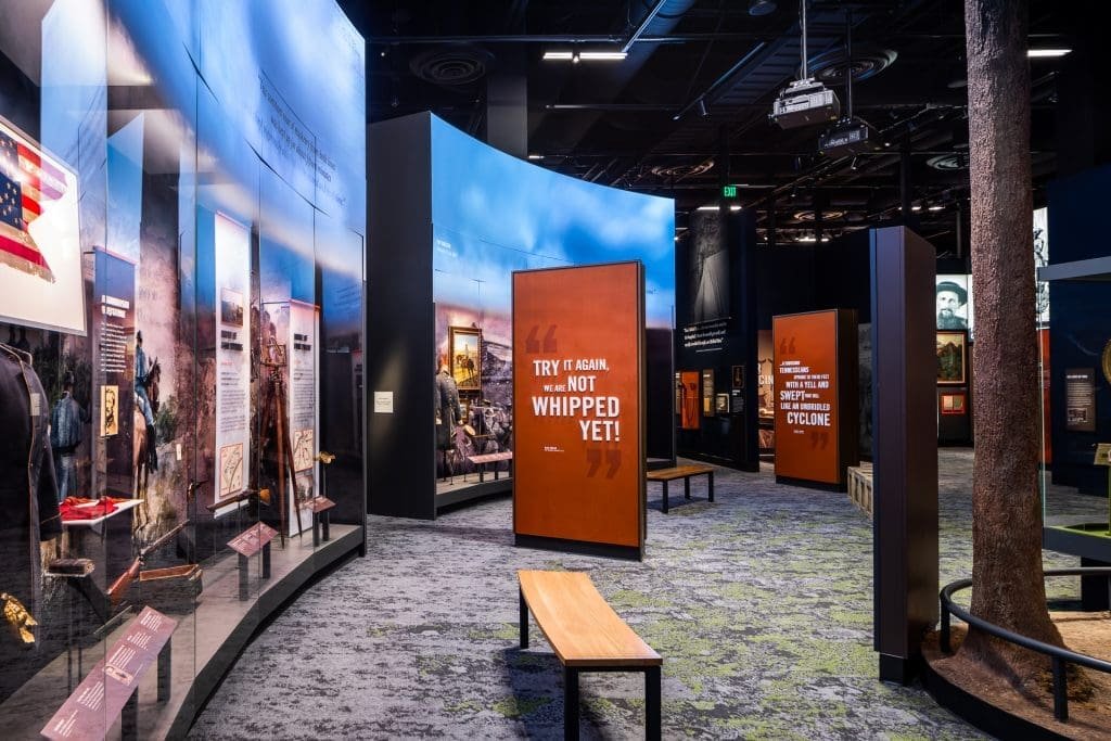 Tennessee State Museum in Nashville, Tennessee - Interior Display Commercial and Architecture Photographer - Civil War Display 3