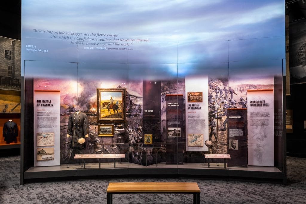 Tennessee State Museum in Nashville, Tennessee - Interior Display Commercial and Architecture Photographer - Civil War Display 2