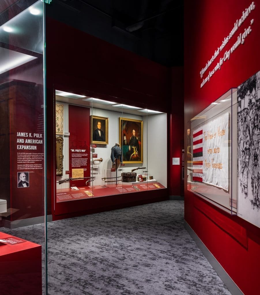 Tennessee State Museum in Nashville, Tennessee - Interior Display Commercial and Architecture Photographer - Polk Display 1