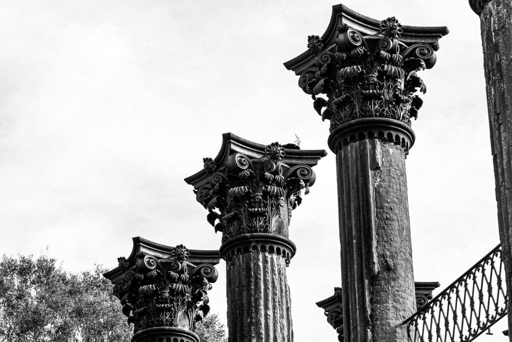The Windsor Ruins of Port Gibson, Mississippi - Full Architecture Column Capitals