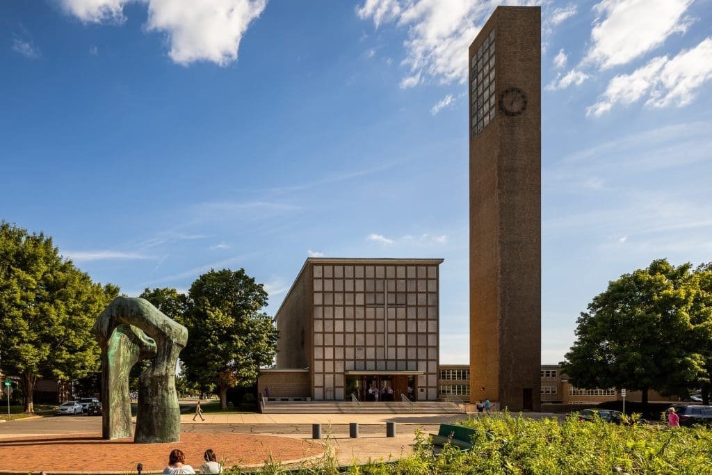 First Christian Church - Public Library Designed by IM Pei - Columbus, Indiana Architecture and Art