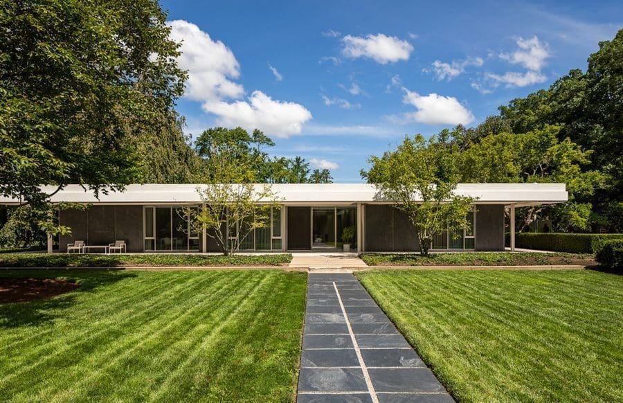 The Miller House - Columbus, Indiana Architecture - Front Exterior Landscape Photographer