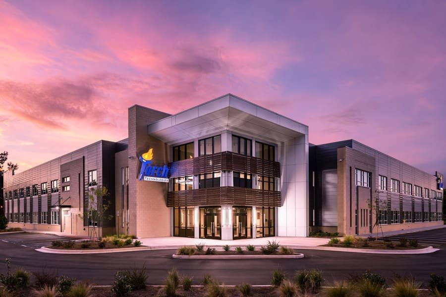 Torch Technologies - Huntsville, Alabama - Exterior Architecture Twilight Photography